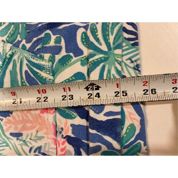 Lilly Pulitzer Captain Floral Popover Sz XL UPF 50+ Ocean Coral - Picture 6 of 8